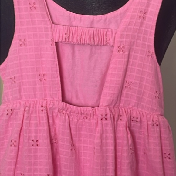 Cat & Jack Maxi Eyelet Ruffle Lined Sundress w/Cutout Back Size S (6-7) - Picture 5 of 5